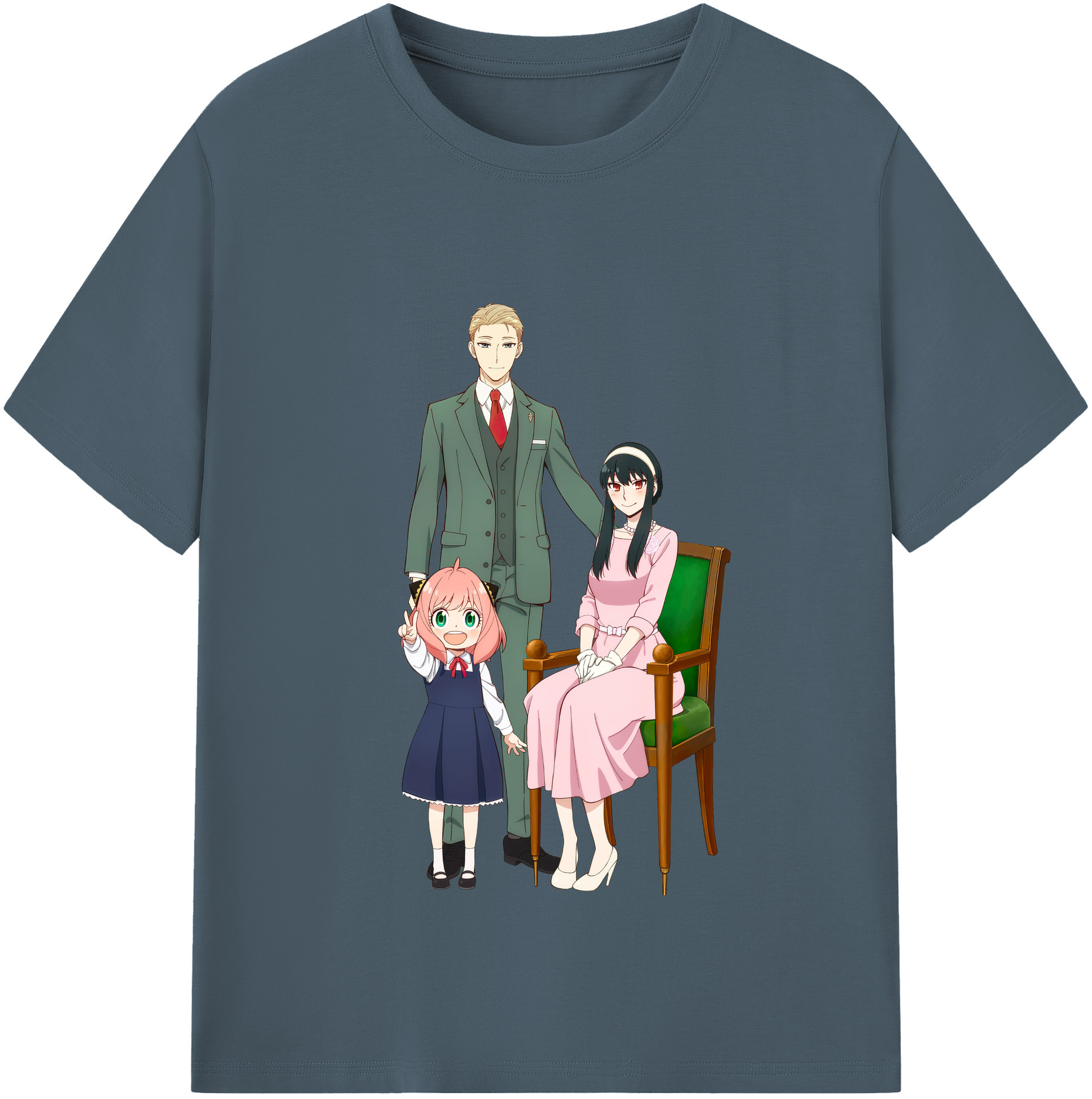 （画像用） SPY×FAMILY间谍家家酒 綿100％半袖Tシャツ（フロントプリント）